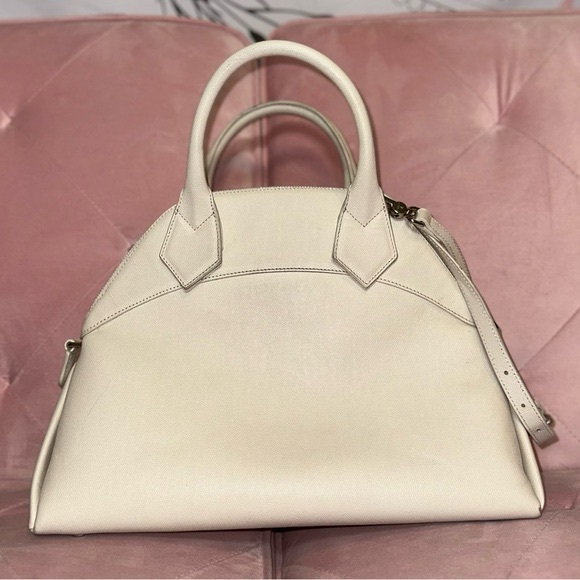 Vivienne Westwood WINDSOR MEDIUM BAG BEIGE/WHITE - Picture 3 of 12